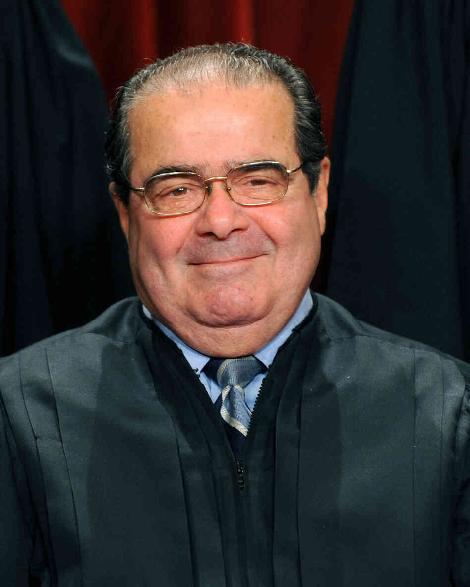US Supreme Court Associate Justice Antonin Scalia participates in the courts official photo session on October 8, 2010.