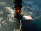 The Deepwater Horizon oil rig burns in the Gulf of Mexico last April. An excerpt of a presidential commission's probe into the rig explosion released on Thursday says risky decisions caused the disaster. The Deepwater Horizon oil rig burns in the Gulf of Mexico last April. An excerpt of a presidential commission's probe into the rig explosion released on Thursday says risky decisions caused the disaster.