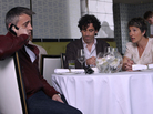 Matt LeBlanc (left) plays himself in the new Showtime comedy, Episodes, which also stars Stephen Mangan and Tamsin Grieg as married screenwriters struggling to adapt their British comedy for an American audience. Matt LeBlanc (left) plays himself in the new Showtime comedy, Episodes, which also stars Stephen Mangan and Tamsin Grieg as married screenwriters struggling to adapt their British comedy for an American audience.