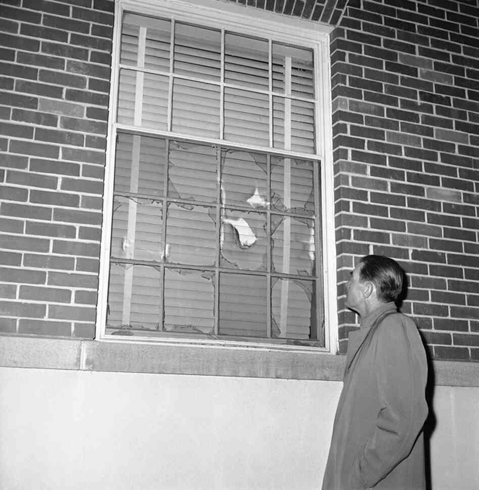 I will always remember the first brick that the mob outside threw through my window. My first thought was: 'My goodness, glass all over my still-unpacked suitcase full of clothes. (I was 19 and very much into my clothes.) And then I went on to think, "so this is what it's like in the eye of a hurricane." 