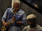 Bobby Watson (left) and Orrin Evans performed live on The Checkout on WBGO.