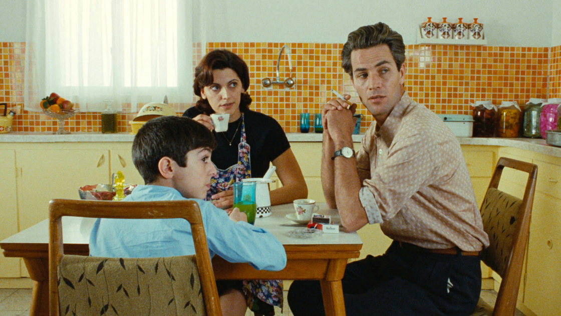 Suhair Abu Hanna, Samar Qudha Tanus as Mother and Saleh Bakri as Fuad in Elia Suleiman's The Time That Remains