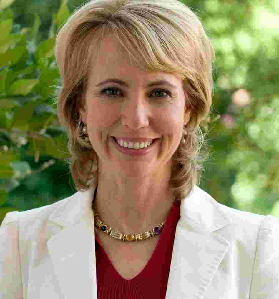 Rep. Gabrielle Giffords, shown in an undated handout image courtesy of the Giffords For Congress website, was in critical condition Sunday after being shot in the head.