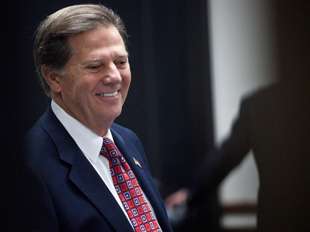 Former House Majority Leader  Rep. Tom Delay (R-TX) as he arrived in court today in Austin.