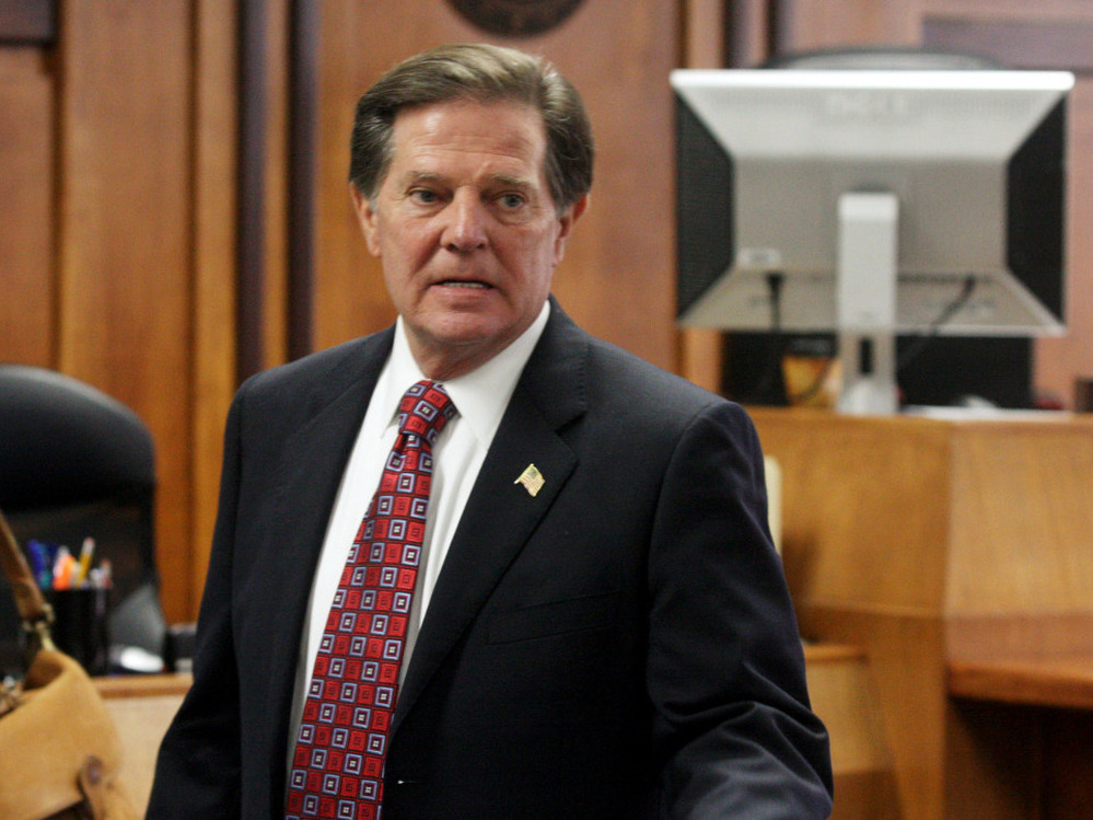 Former U.S. House Majority Leader Tom DeLay awaits sentencing in Austin, Texas on Monday Jan. 10, 2011.
