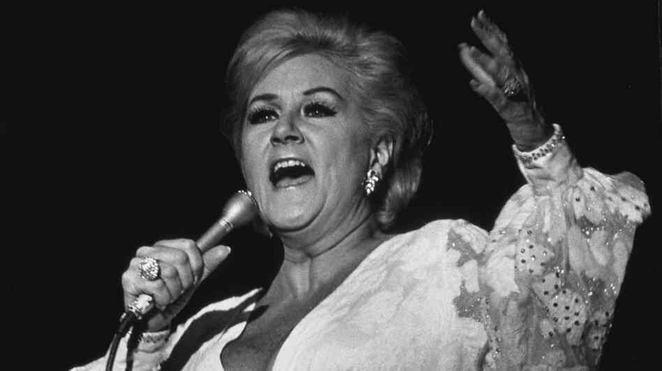Margaret Whiting performing onstage in New York City in 1987.