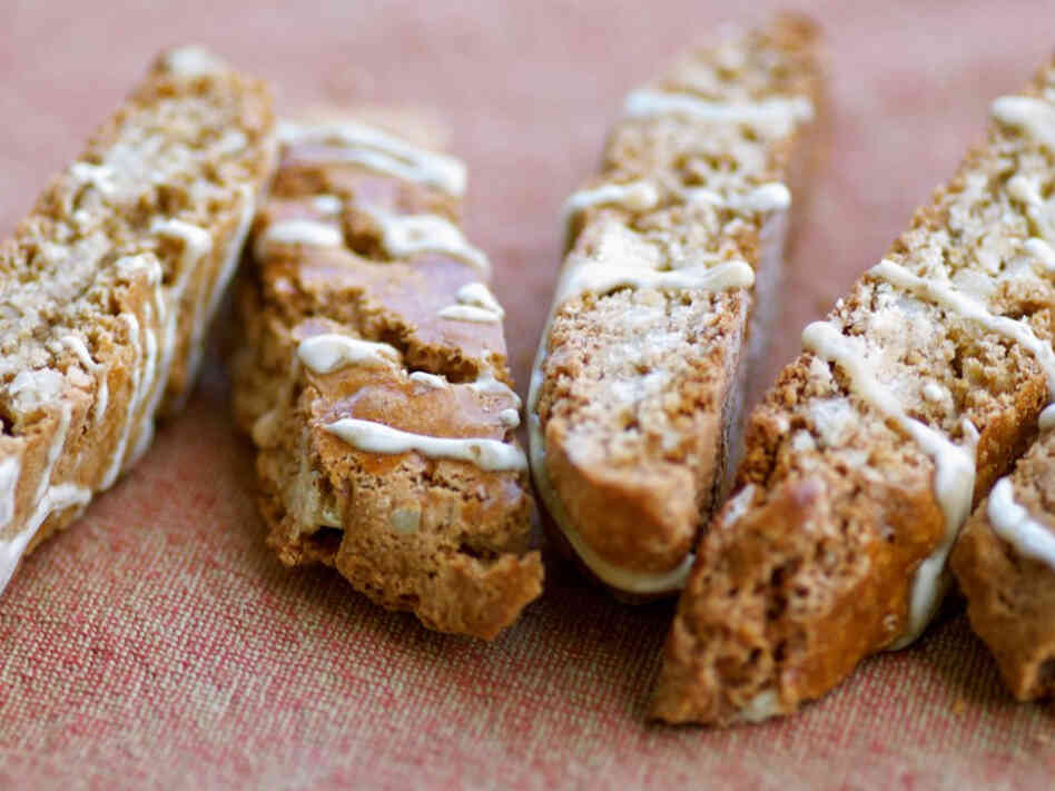 Maple Walnut Biscotti With Maple Icing Maple Walnut Biscotti With Maple Icing
