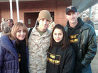 Lance Cpl. Josh Apsey (second from left) takes a minute for one last photo with his wife, Carolyn (second from right), and parents, Vicki and Tom, before heading back to Afghanistan. Lance Cpl. Josh Apsey (second from left) takes a minute for one last photo with his wife, Carolyn (second from right), and parents, Vicki and Tom, before heading back to Afghanistan.