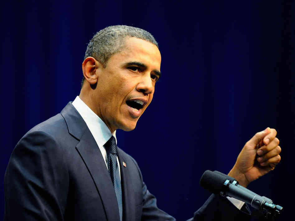 During his speech on Wednesday at a memorial service for victims of the Jan. 8 shootings in Tucson, Ariz., President Obama called on Americans to "make sure that we're talking with each other in a way that — that heals, not in a way that wounds." During his speech on Wednesday at a memorial service for victims of the Jan. 8 shootings in Tucson, Ariz., President Obama called on Americans to "make sure that we're talking with each other in a way that — that heals, not in a way that wounds."