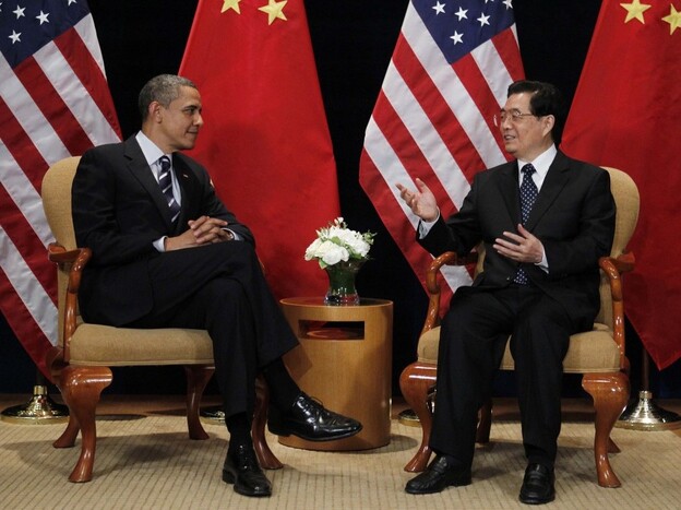 President Obama (left) meets with China's President Hu Jintao on the sidelines of the G-20 summit in Seoul, South Korea, in November. The Chinese leader comes to Washington this week.