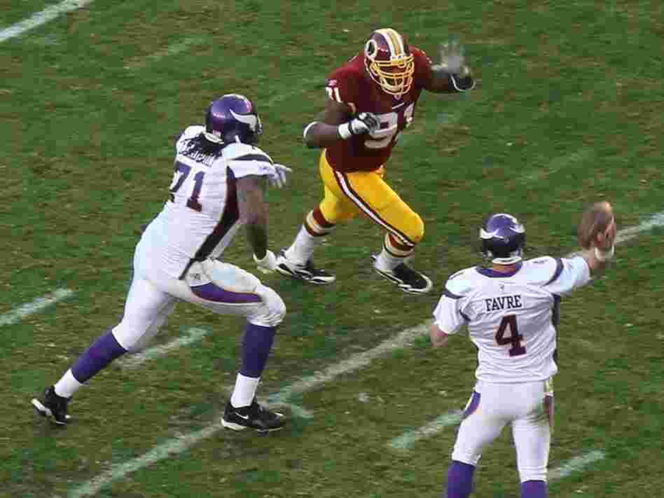 Minnesota Vikings quarterback Brett Favre was the talk of the town on SportsCenter this football season, and not solely because of his ailing ankle.