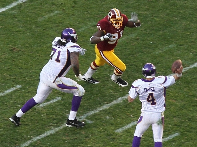 Minnesota Vikings quarterback Brett Favre was the talk of the town on SportsCenter this football season, and not solely because of his ailing ankle.