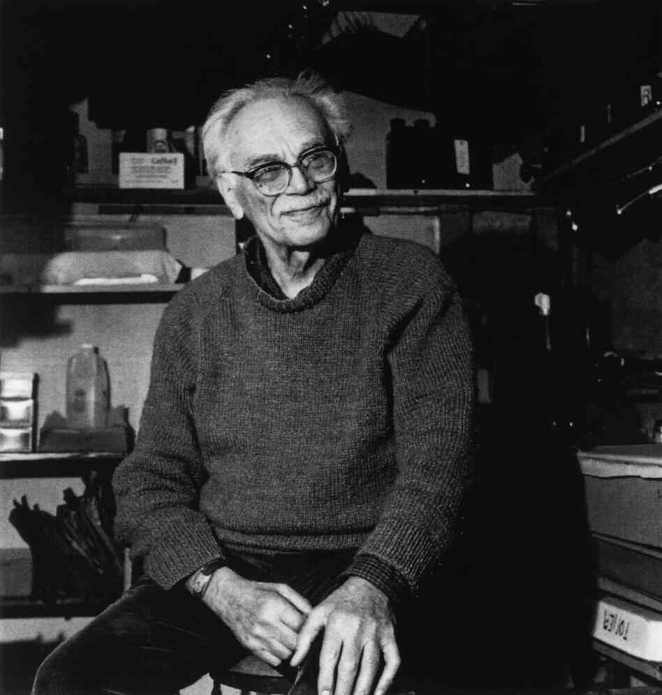 Milton Rogovin in his basement darkroom, 1980s Milton Rogovin in his basement darkroom, 1980s