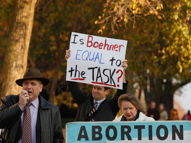 Anti-abortion activists demonstrate Nov. 5 in Washington, D.C.