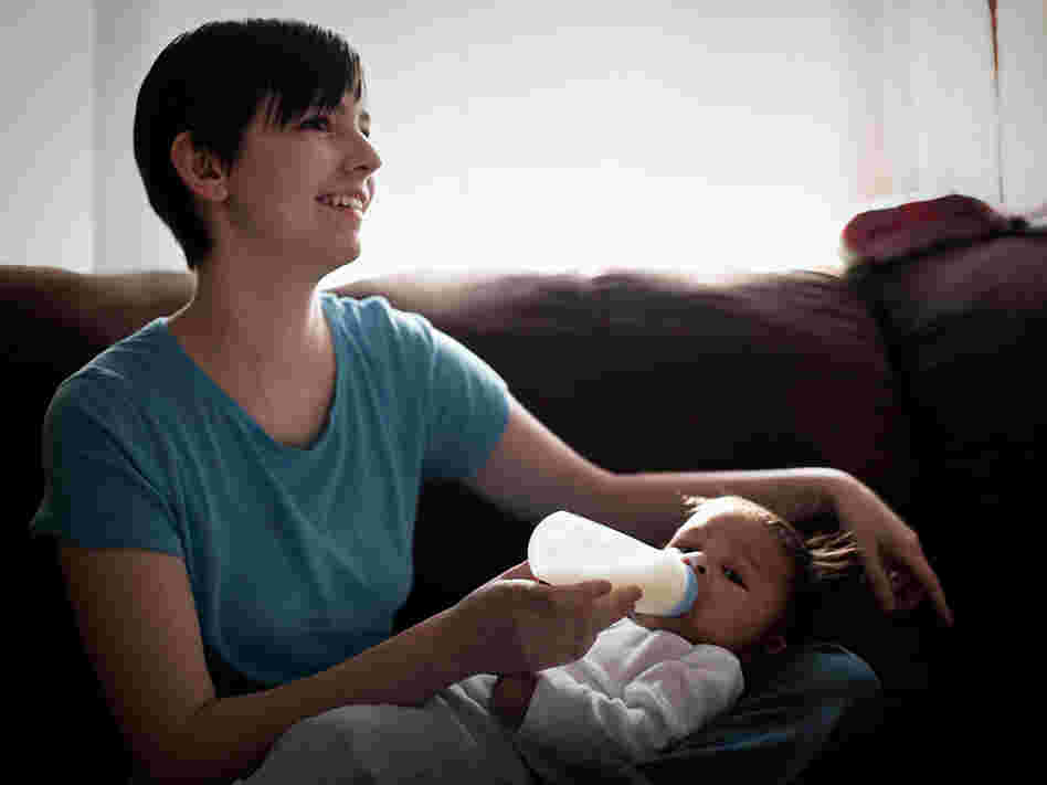"I felt so relieved that he was able to get breast milk," Ward says. "I felt like a failure  because my body wasn't doing what it was supposed to do."