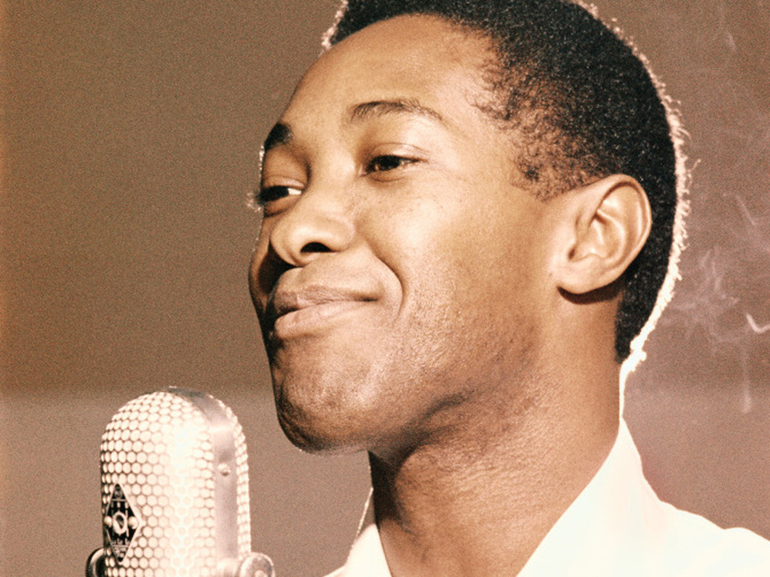 Sam Cooke in an RCA Recording Studio in Los Angeles, circa 1959.