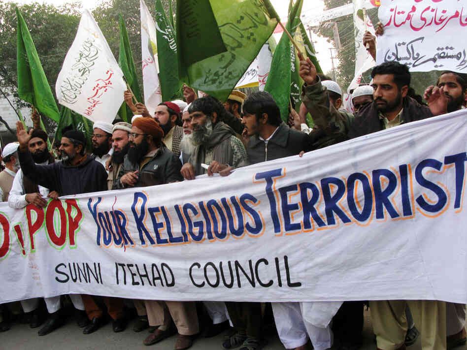 Members of the Association to Protect the Dignity of the Holy Prophet, or Tahafuz-e-Namwoos Risalat, join the Sunni Itehad Council in a protest march to denounce the Pope. The Vatican called for the abolition of Pakistan's blasphemy laws after the sentencing to death last year of a Christian woman accused of blaspheming the Prophet Muhammad. Members of the Association to Protect the Dignity of the Holy Prophet, or Tahafuz-e-Namwoos Risalat, join the Sunni Itehad Council in a protest march to denounce the Pope. The Vatican called for the abolition of Pakistan's blasphemy laws after the sentencing to death last year of a Christian woman accused of blaspheming the Prophet Muhammad.
