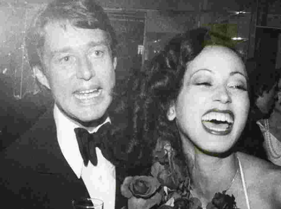 Designer Roy Halston Frowick, known best by his middle name only, with model Pat  Cleveland at a party following the Coty Awards in 1972. Halston frequently used Cleveland to showcase his fluid, body-hugging designs.