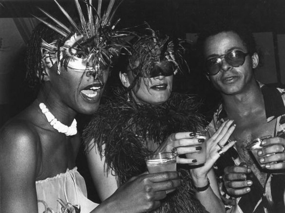 Bethann Hardison (left) with Daniela Morera and designer Stephen Burrows. After she stopped modeling, Hardison went on to found her own agency. After two successful decades, she sold it and started the Black Girls Coalition, an advocacy and support organization for black models, with Iman.