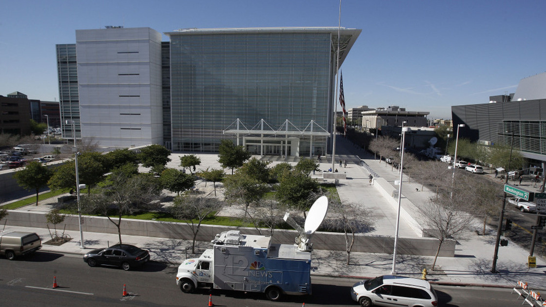The Sandra Day O'Connor United States Courthouse in Phoenix, where Jared Loughner faced arraignment on Monday.