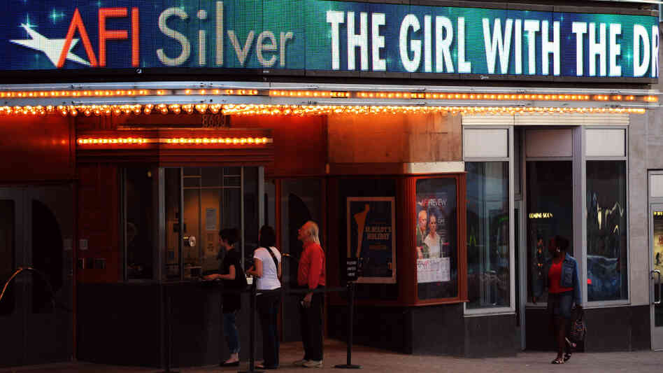 This March 2010 photo shows people in line for the Environmental Film Festival at the AFI Silver Theater.