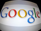 The Google logo on a computer screen. The Google logo on a computer screen.