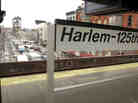 The view from the Metro North stop at 125th Street February 15, 2001 in New York City's Harlem neighborhood. Sharifa Rhodes-Pitts' new collection of essays reminisces on her experience moving to Harlem compared with that of the literary giants like Langston Hughes and Zora Neale Hurston who came before her.
