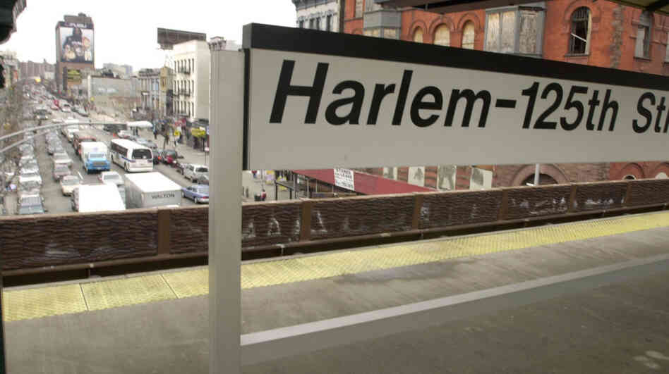 The view from the Metro North stop at 125th Street February 15, 2001 in New York City's Harlem neighborhood. Sharifa Rhodes-Pitts' new collection of essays reminisces on her experience moving to Harlem compared with those of writers like Langston Hughes and Zora Neale Hurston who came before her. The view from the Metro North stop at 125th Street February 15, 2001 in New York City's Harlem neighborhood. Sharifa Rhodes-Pitts' new collection of essays reminisces on her experience moving to Harlem compared with those of writers like Langston Hughes and Zora Neale Hurston who came before her.