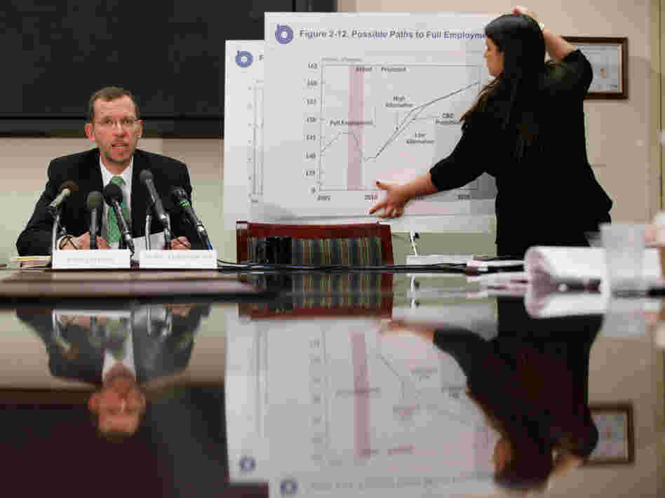 Conressional Budget Office Director Douglas Elmendorf at a news conference, Jan. 26, 2011.