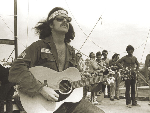 Country Joe at Woodstock.