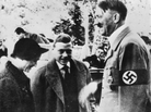 The erstwhile Edward VIII, Duke of Winsdor, and his Duchess, Wallis Simpson, meeting Adolf Hitler in Germany. In 1937. A year before Kristallnacht. The erstwhile Edward VIII, Duke of Winsdor, and his Duchess, Wallis Simpson, meeting Adolf Hitler in Germany. In 1937. A year before Kristallnacht.
