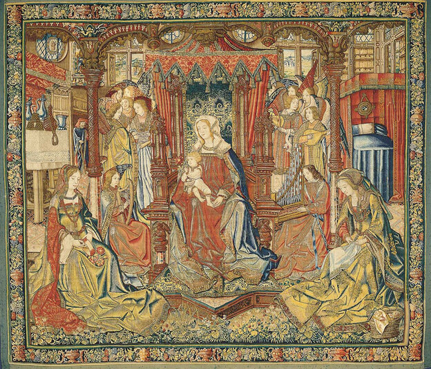 Holy Family with Music-Making Angels, c. 1520, by Flanders