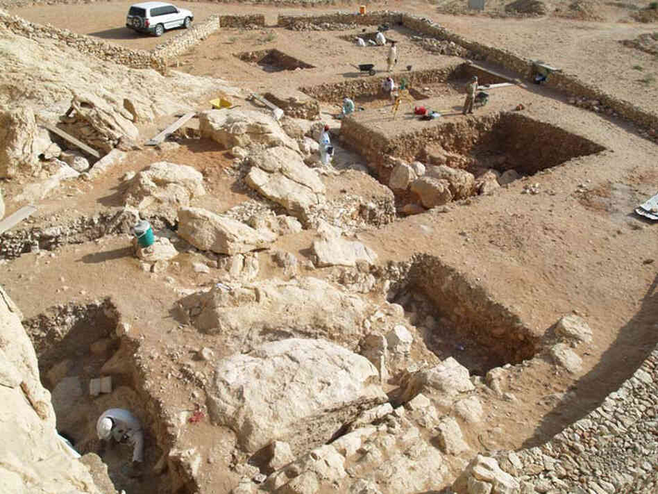 The Jebel Faya site in the United Arab Emirates, where the tools were found.