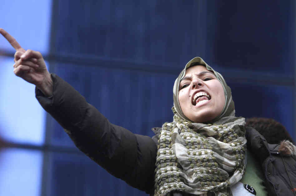 A demonstrator in Cairo on Thursday demanding the ouster of President Hosni Mubarak.