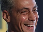Former White House Chief of Staff Rahm Emanuel smiles after being endorsed by U.S. Rep. Mike Quigley on Thursday. Former White House Chief of Staff Rahm Emanuel smiles after being endorsed by U.S. Rep. Mike Quigley on Thursday.
