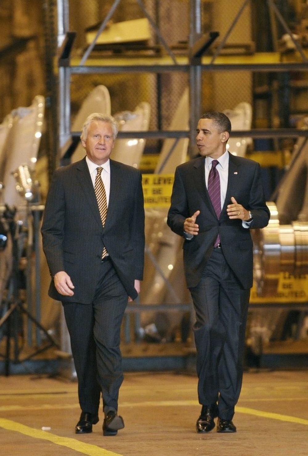 President Obama tours a General Electric plant in in Schenectady, N.Y., with GE Chairman and CEO Jeffrey Immelt on Jan. 21. GE paid 3.6 cents on the dollar in corporate taxes in the past three years.