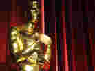 An Oscars statue is seen before the start of the 83rd Annual Academy Awards Nominations Announcement in Beverly Hills, Calif. The 83rd Annual Academy Awards will be held in Hollywood on February 27.