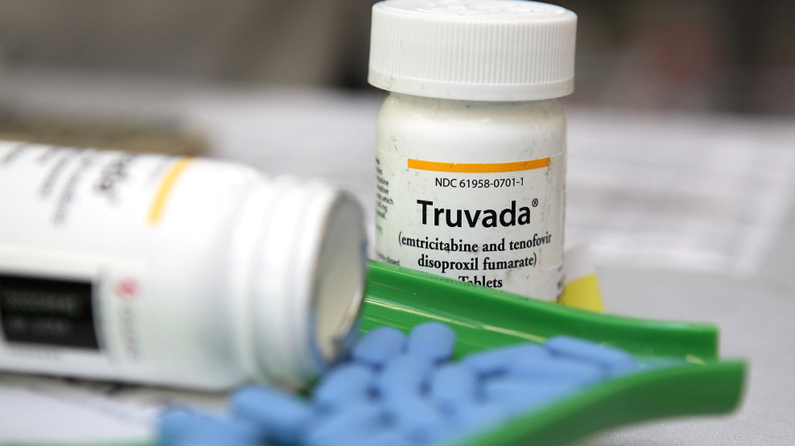 Bottles of anti-HIV drug Truvada are displayed at Jack's Pharmacy on November 23, 2010, in San Anselmo, Calif.