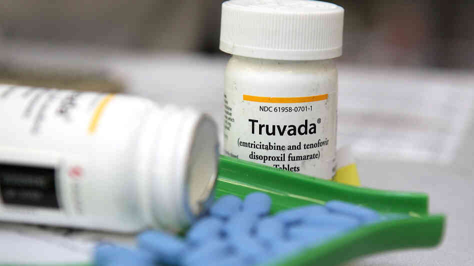 Bottles of anti-HIV drug Truvada are displayed at Jack's Pharmacy on November 23, 2010, in San Anselmo, Calif.