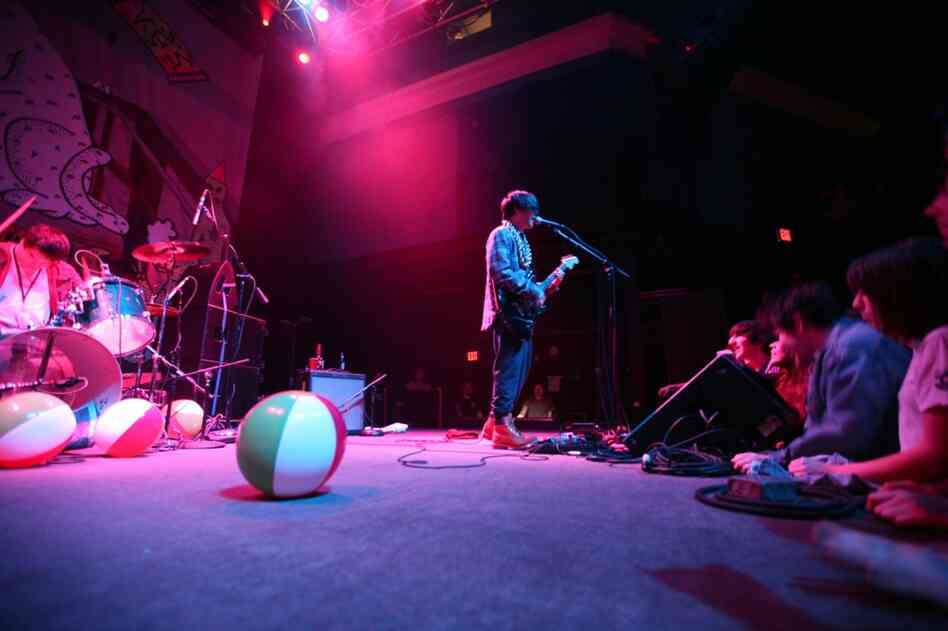 Wavves opened the performance for Best Coast.