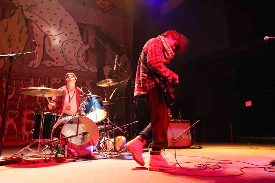 Wavves opened the performance for Best Coast.