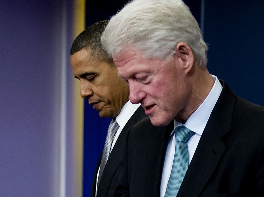 Former President Bill Clinton and President Barack Obama attending a press conference in Washington, D.C. in December. With President Obama at a pivotal moment in his presidency, many are wondering if he will be able to make a comeback similar to Clinton's.
