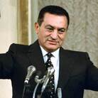 Mubarak waves to parliament on Oct. 12, 1993, after being sworn in for a third six-year term as President. He was the only presidential candidate and won a 96 percent "yes vote" in a national referendum on Oct. 4. Mubarak waves to parliament on Oct. 12, 1993, after being sworn in for a third six-year term as President. He was the only presidential candidate and won a 96 percent "yes vote" in a national referendum on Oct. 4.