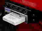 Car stereo 8-track player.