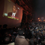Protesters gathered in Cairo's Tahrir Square watch President Obama speaking from Washington, D.C., about the situation in Egypt. Protesters gathered in Cairo's Tahrir Square watch President Obama speaking from Washington, D.C., about the situation in Egypt.