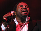 Gerald Levert performs at the 98.7 Kiss FM's R&B Jam 2001 at Madison Square Garden in New York City. Gerald Levert performs at the 98.7 Kiss FM's R&B Jam 2001 at Madison Square Garden in New York City.