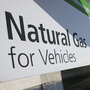 In Dallas, compressed natural gas (CNG) cabs get to cut in front of regular gas cabs at the Love Field Airport pick-up line. In Dallas, compressed natural gas (CNG) cabs get to cut in front of regular gas cabs at the Love Field Airport pick-up line.