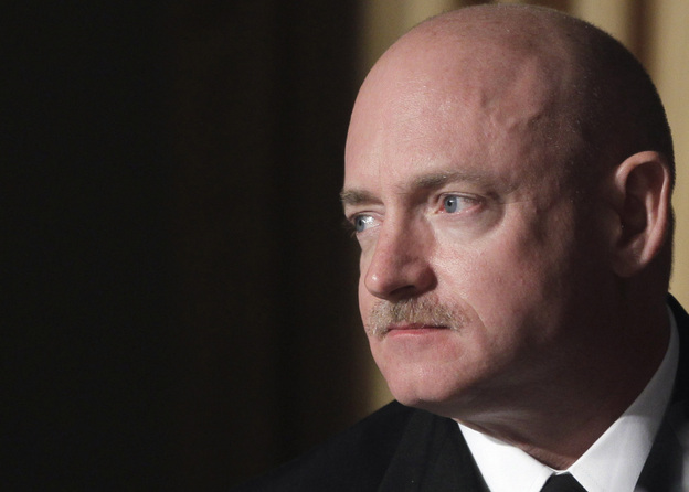 Astronaut Mark Kelly, husband of wounded Rep. Gabrielle Giffords, at the National Prayer Breakfast in Washington on Thursday.
