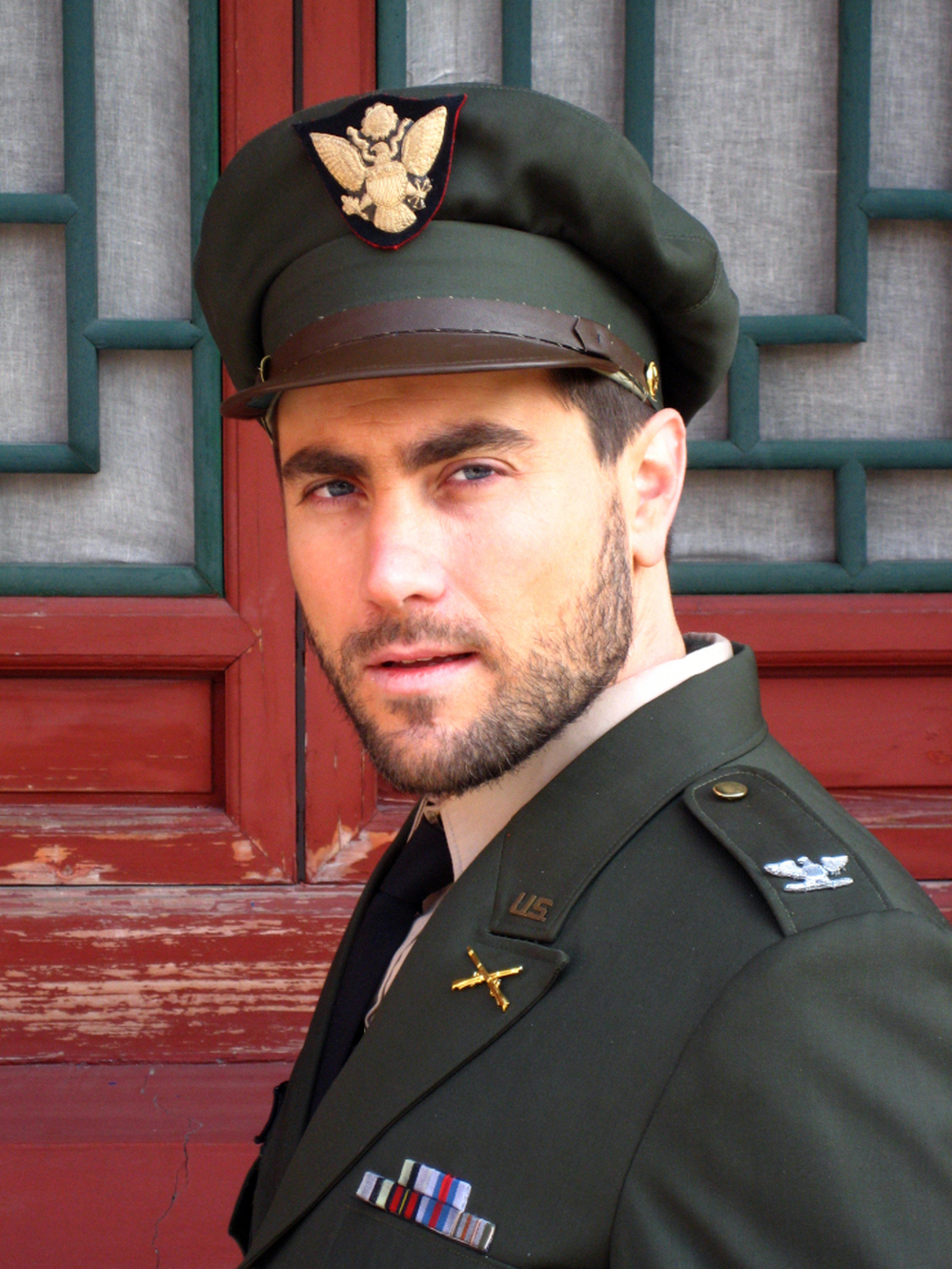 Jonathan Kos-Read in costume for a Chinese film.