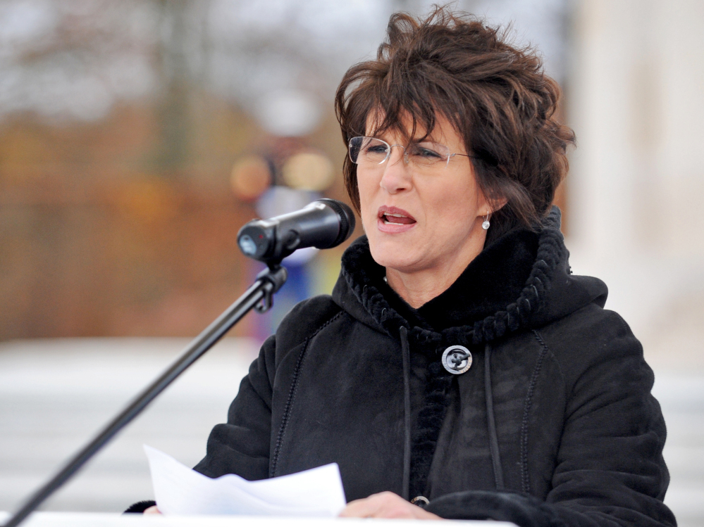 Then-U.S. ambassador to Luxembourg, Cynthia Stroum, at a Veterans Day, 2010 ceremony.